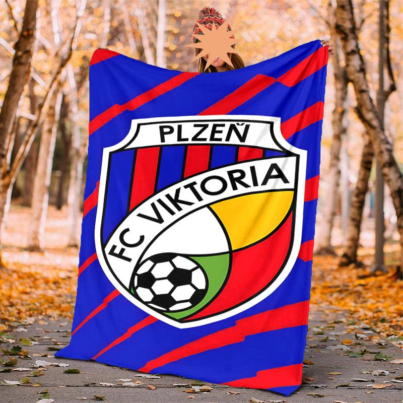 Fc Viktoria Flannel Blanket Soft Warm All-Season Throw, Design for Camping, Car Travel, Hiking Sofa, Bed, Office Perfect Gift for Parties