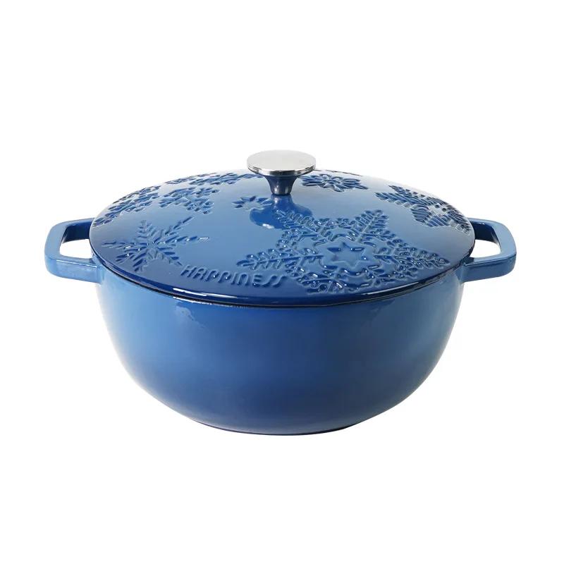 Cast Iron Pots and Pans Braised Cooking Pot Cookware Enamel Cast Iron Soup Hotpot Kitchen Accessories Non Stick Pots for Cooking