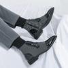 Pánské kotníkové boty Vzor kohoutí stopy Ležérní Retro Pánské boty Wingtip Společenské Tuxedo Svatební boty