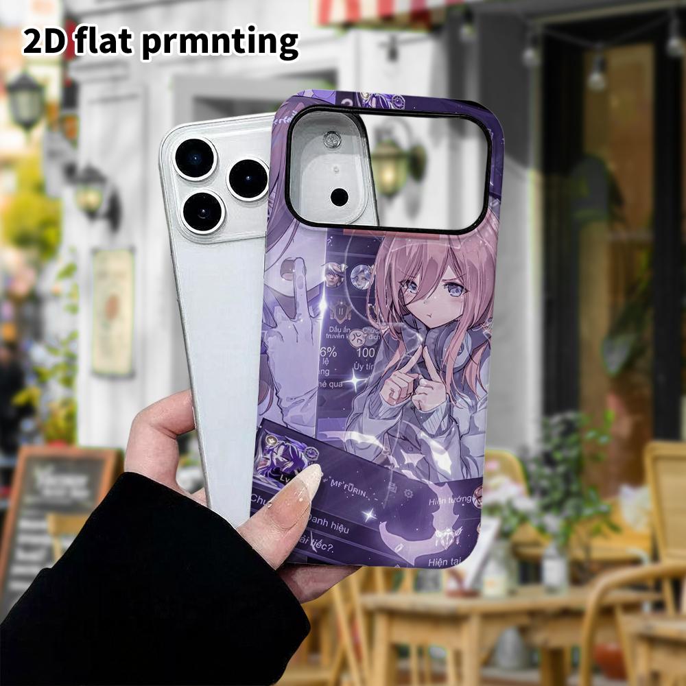 Phone Case: 2D flat, fits iPhone 18, 17, 16, 15, 14, 13, 12Pro protective case, with a sweet-cool style, perfect holiday gift for Christmas and Hallow