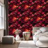 Ink Wallpaper Burgundy, Burgundy and Red for Living Room and Bedroom 50x1000