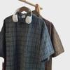 Men's Vintage Plaid Short-Sleeve Summer Shirt – Retro Casual Style
