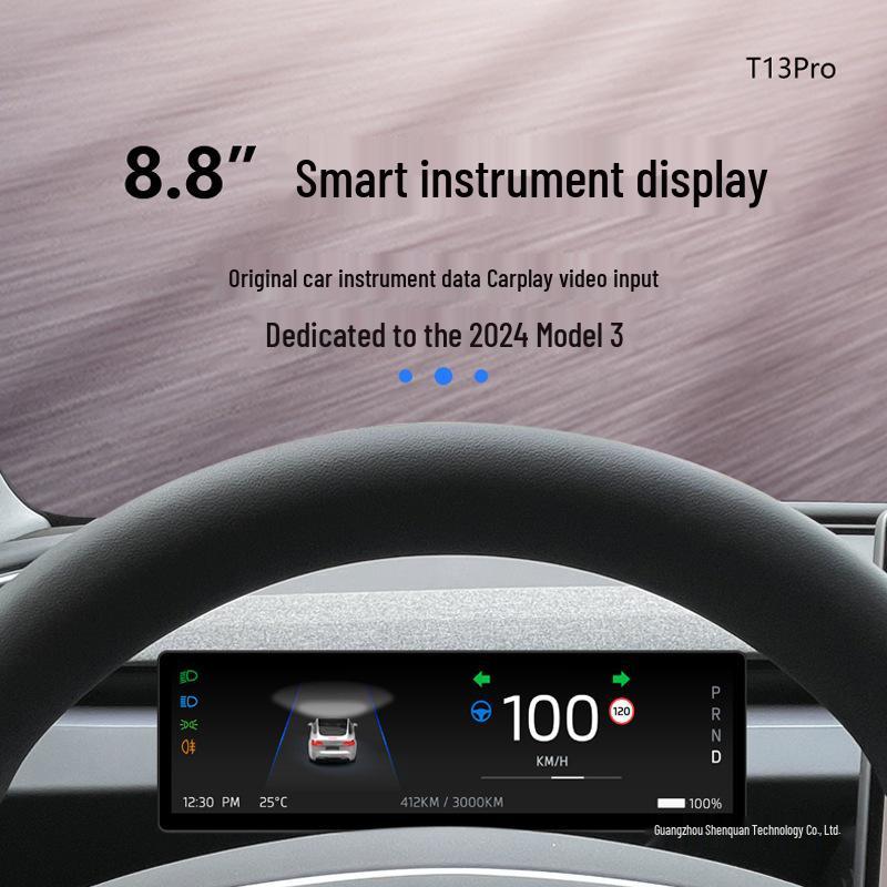 

8,8-дюймовый ЖК-экран для Tesla Model 3/Y с CarPlay и обновлением OTA Front Camera (Optional)
