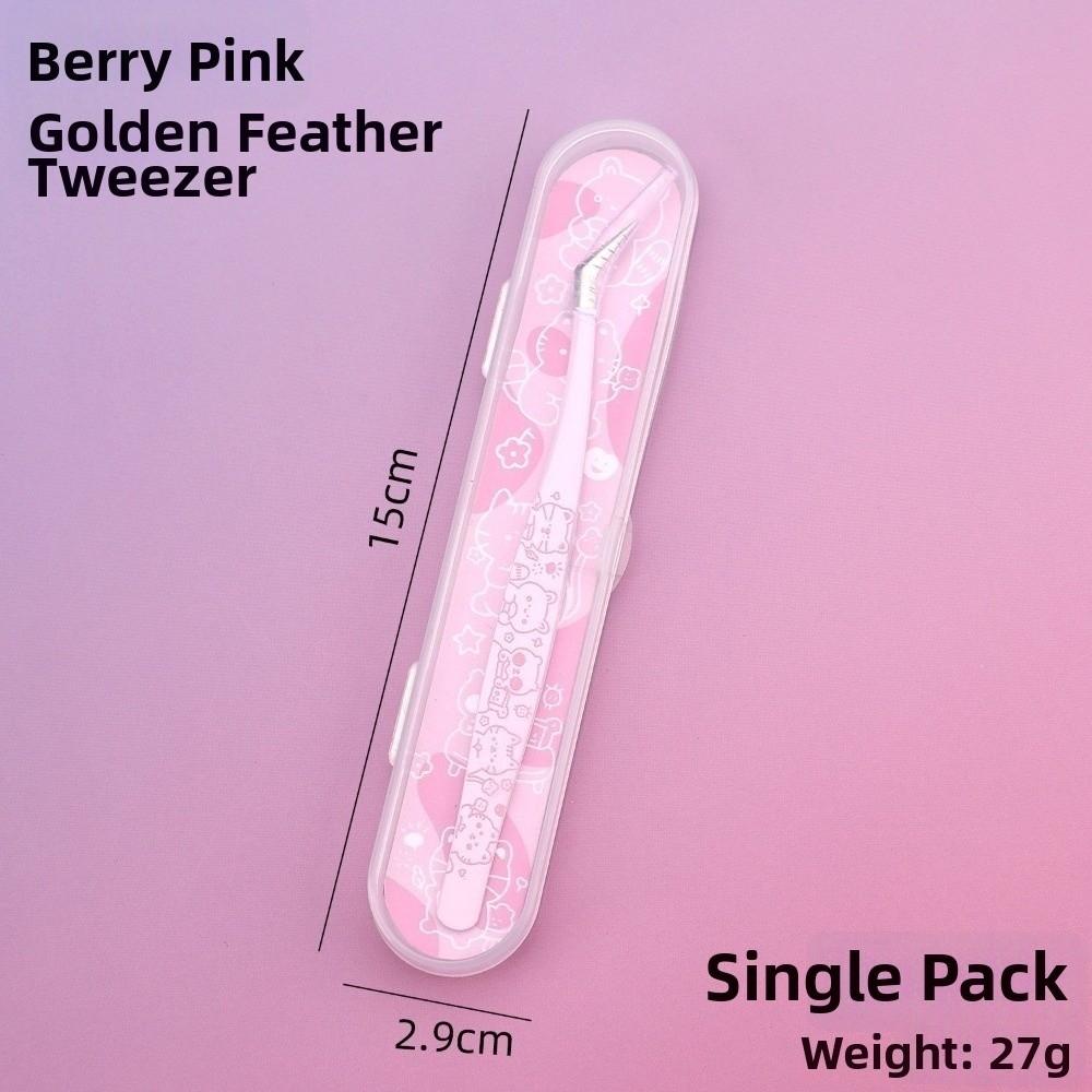 Thickened Fake Eyelash Grafting Tools Cartoon Lash Tweezers for Eyelash Extensions