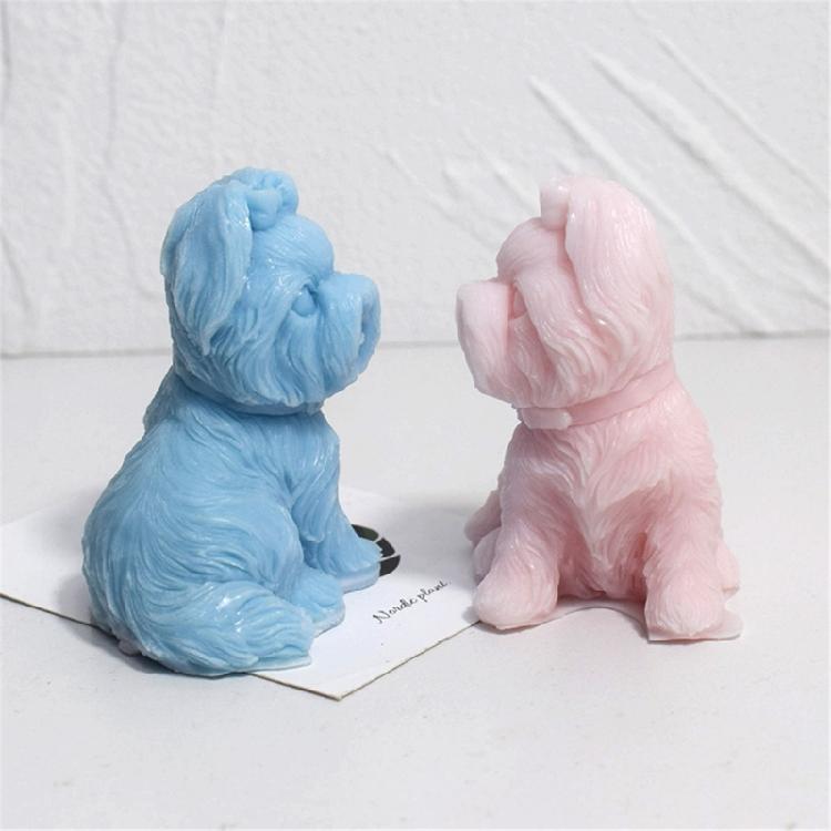 Puppy Candle Molds Lovely Dogs Silicone Mould DIY Baking Molds Craft Soap Mould