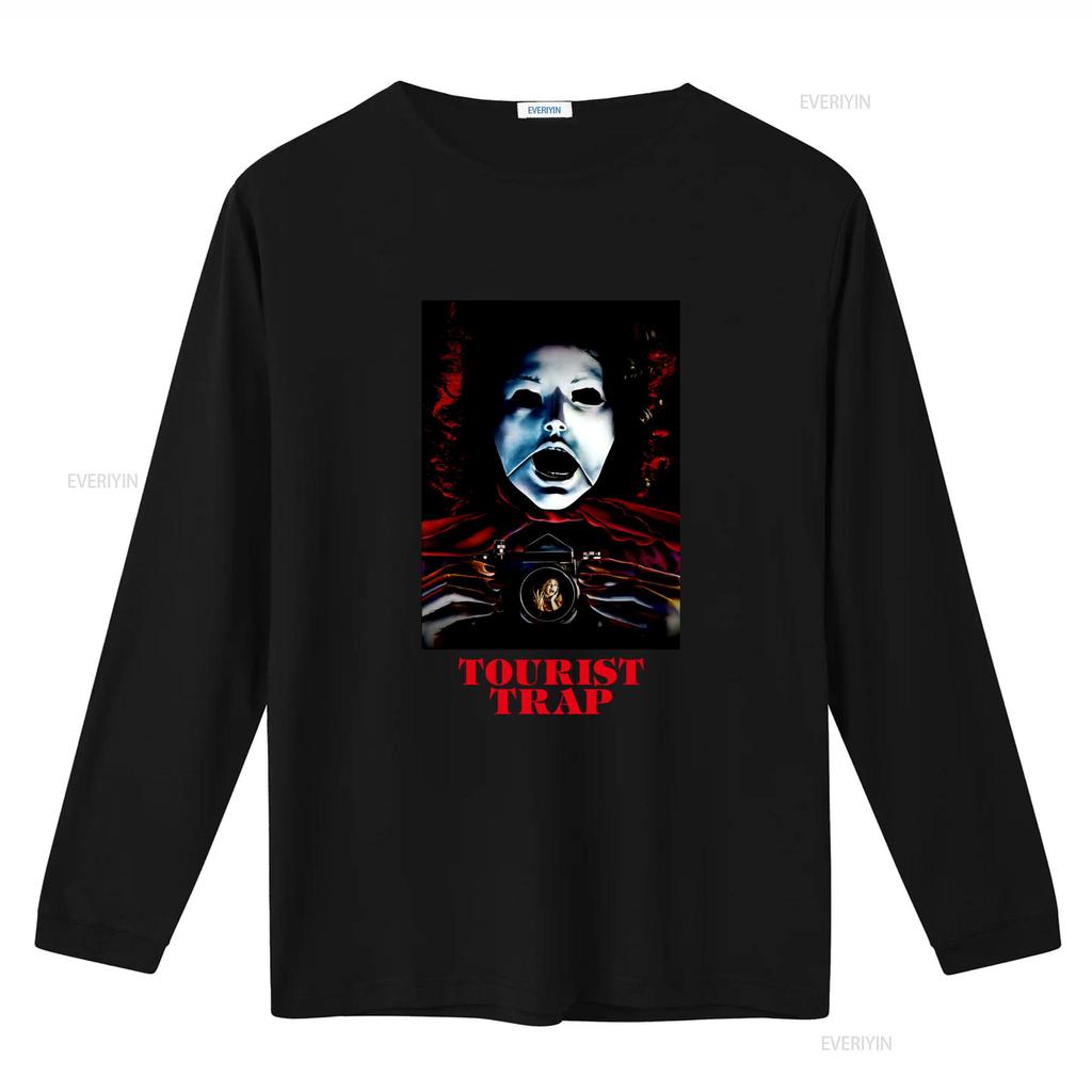 Vintage Gothic Cult Horror Tourist Trap Movie Print Casual T Shirt Vintage Washed Unisex Comfortable Top For Everyday Wear