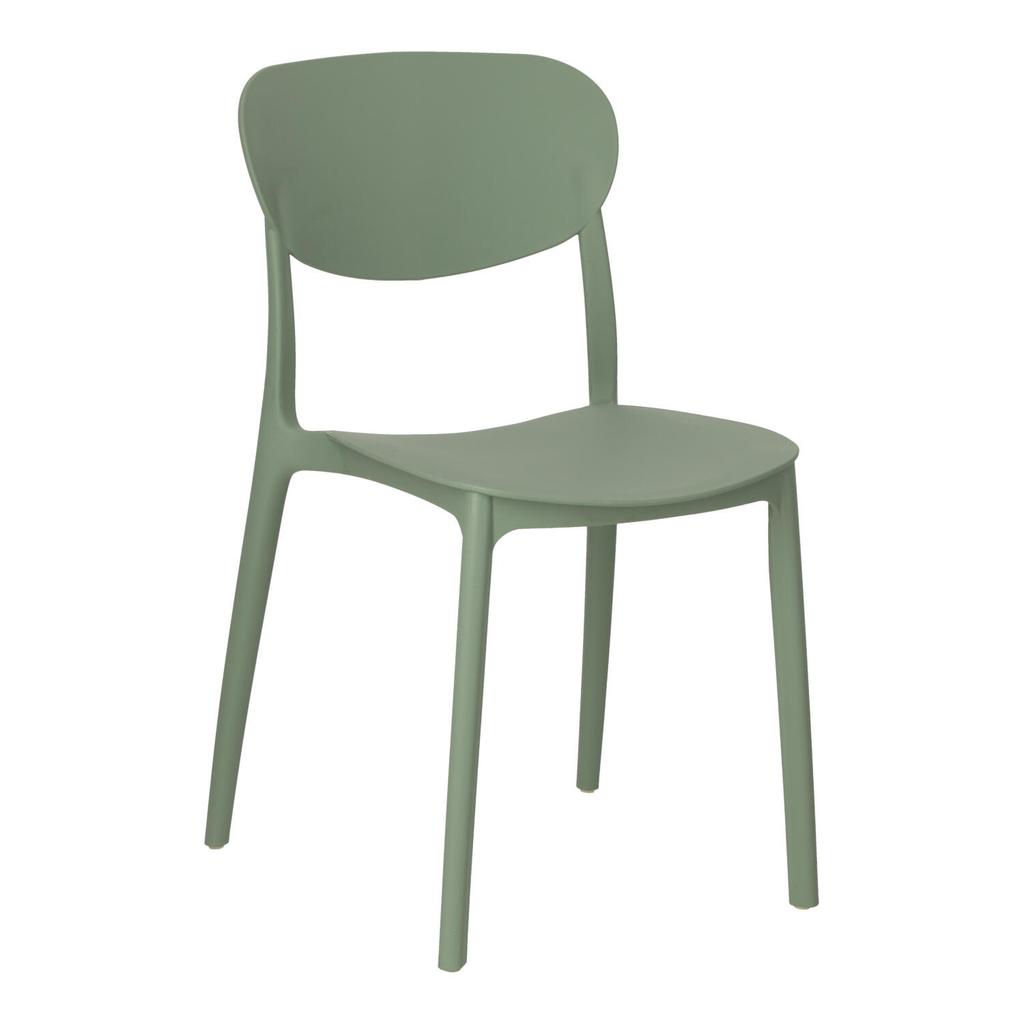 Sedia Plasta Verde Realizzata in Polipropilene, Impermeabile