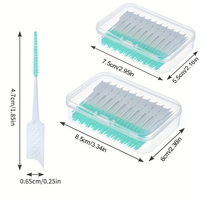 40/200 Soft Glue Interdental Brush, Straight Interdental Brush, Orthodontic Correction Interdental Brush, Disposable Toothbrush