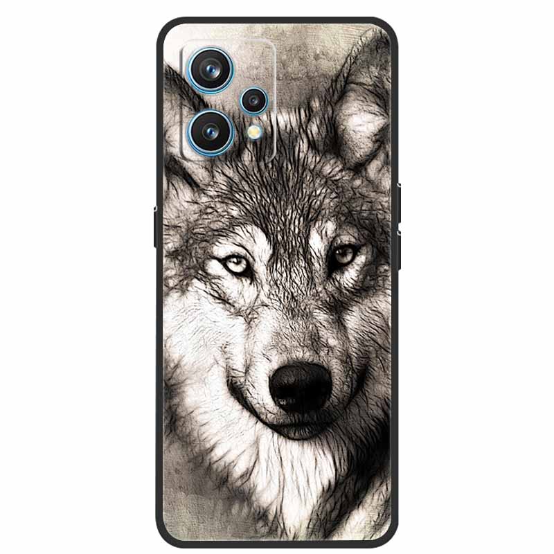 For Realme 9 Case RMX3521 Shockproof Soft silicone TPU Back Cover For Realme9 4G Phone Cases Realme 9 6.4 inch Cute Cartoon Bag