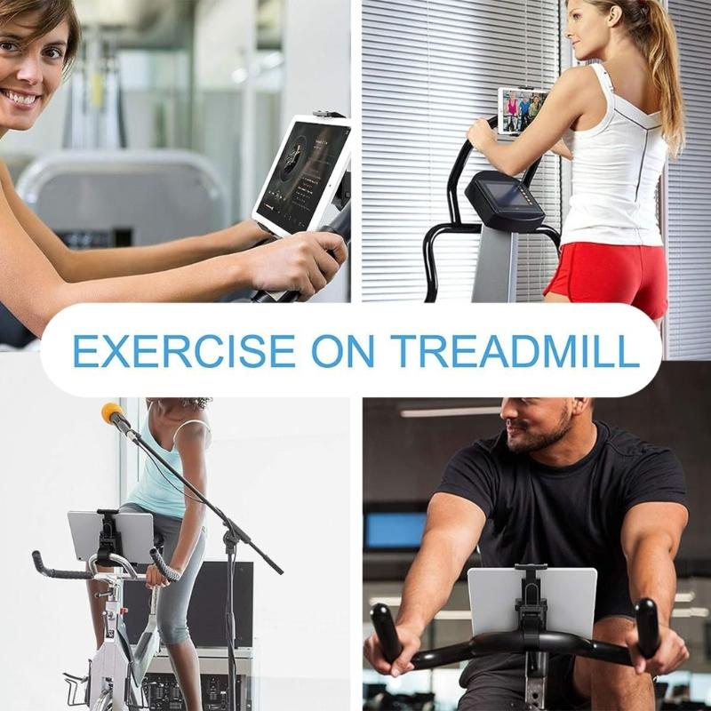 Exercise Bike Phone Holder Universal Motorcycle Handlebar Stand Mount Cell Phone Holder Bracket CradlesFitness Equipment