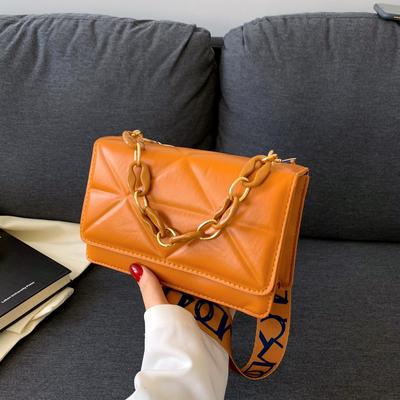 Summer Design Women'S Bags Trendy Fashion Single Shoulder Simple Oblique Cross Foreign Style Commuter Small Square Bag