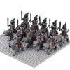 Middle Age Demon Realm Warg Varg Orcs Soldier VS Uruk-hai Azog Figures Creative War Mount Elk Boar Wolf  DIY Bricks Toys for Kid