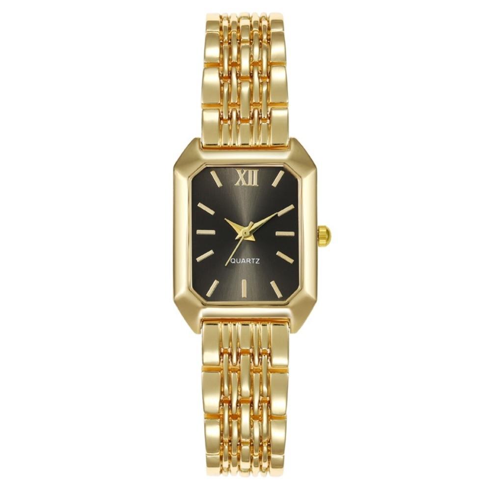 

Hot Stainless Steel Quartz Watches Folding buckle Square Women Wristwatch Luxury Gift Simple Strap Watch Student