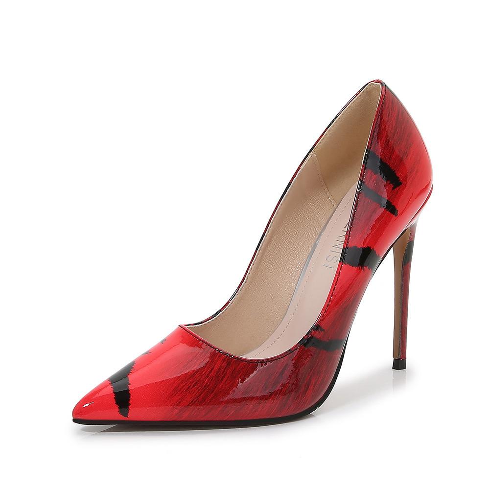Nachtclub-Stil bunte High Heels Stiletto Bankettschuhe große Größe