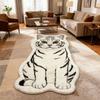 Orange Cat Rug Home Cartoon Bedroom Rug Bedside Blanket Living Room Sofa Carpet Anti Slip Pet Cat Plush Mat Home Decoration Gift