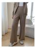 Autumn/Winter 2025 Women's Hooded Cashmere Knit Cardigan & Wide-Leg Pants Set