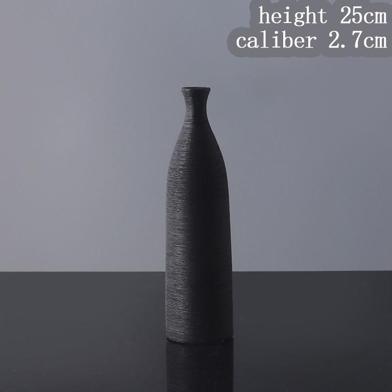 High quality ceramic vase for home decoration, living room, bedroom, dining room, table top decoration, yellow, gray, black