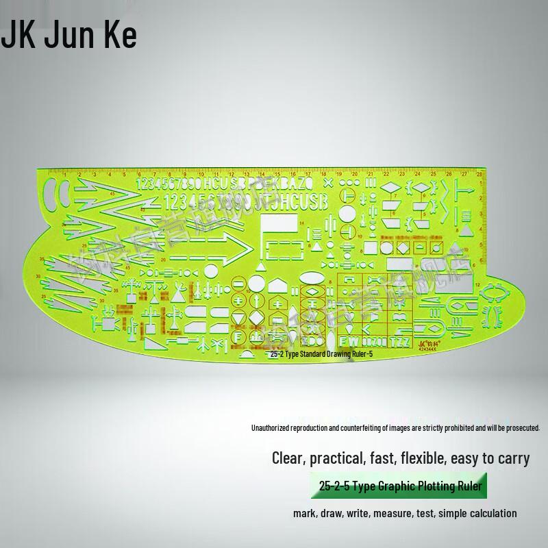 Junke 25-2-5 Command Map Plotting Ruler