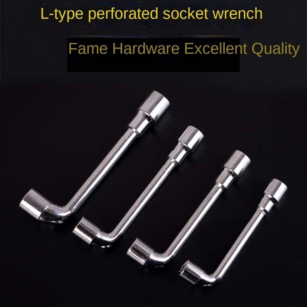 Elbow Hardware Tools 7-shaped Socket Wrench Durable Perforated Wrench