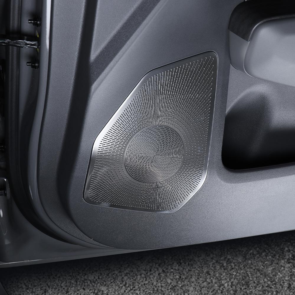 Per Kia EV3 2026 2026 Acciaio Inossidabile Nero Argento Cover Trim Rete Altoparlante Porta Auto