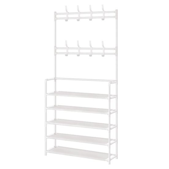 Multi-Layer Shoe Rack Doorway Clothes Hanger High Stability Simple Installation Shoes Shelf
