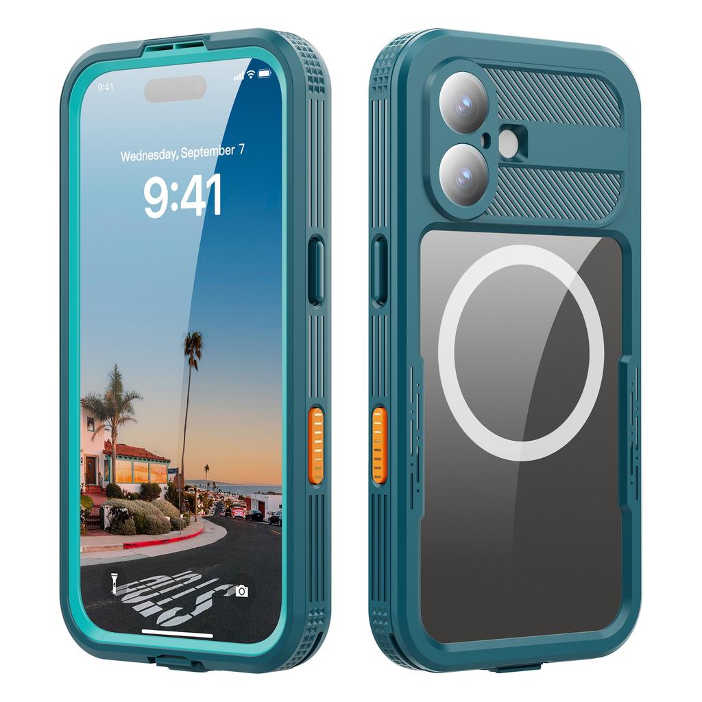 Per Nuoto All'Aperto per Apple per IPhone17 Telefono Impermeabile, Antiurto Immersioni 17promax Custodia Protettiva