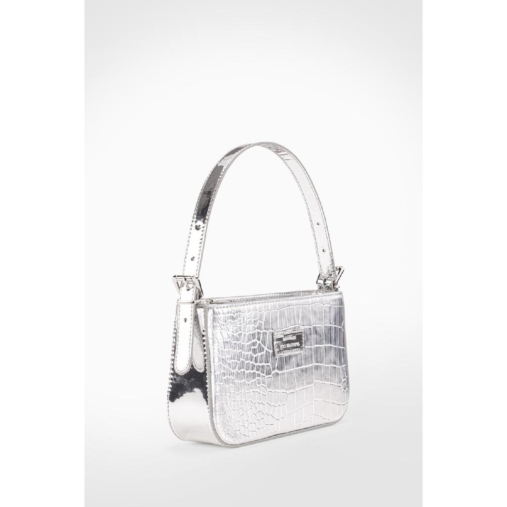 Women's Neon Green Buckle Adjustable Strap Baguette Bag 208