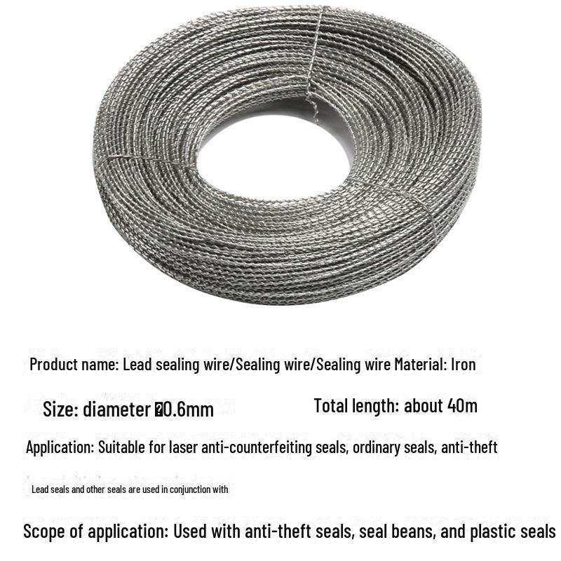 Elek Anti-Theft Seal Kit: Lead Seal Beans, Pliers, Wire, Lock, and Water Meter Seal Set