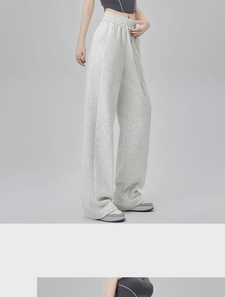 2024 Women's High-Waist Drape Wide-Leg Sweatpants - LuLu Style Trend