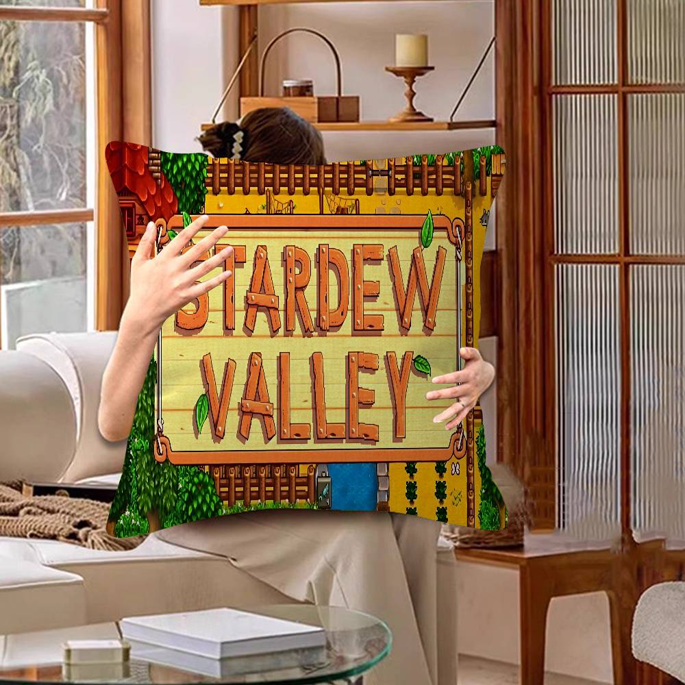 S-stardew Valley Cushion Cover Pillow Cover Decor Pillowcase Printed Cushion Case For Couch