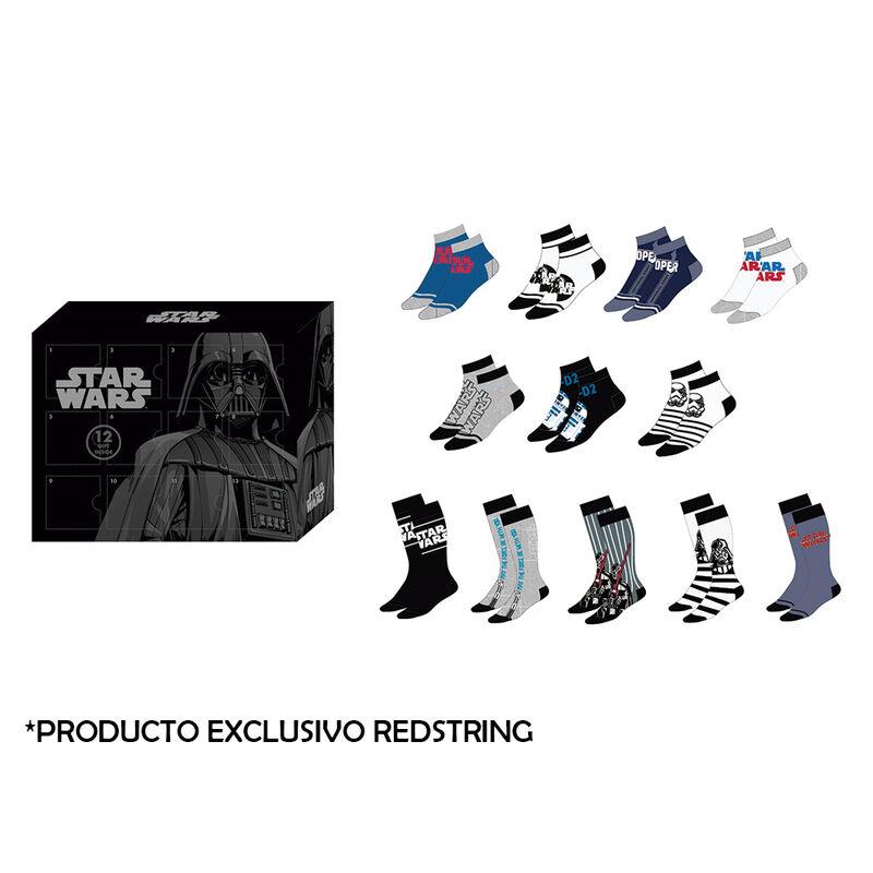 Star Wars - Calendrier de l'Avent Chaussettes/Taille de la boîte cadeau: 41/46