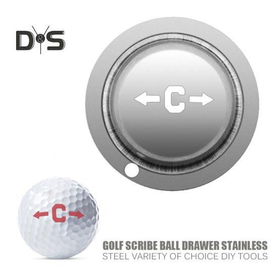 Precision Golf Ball Marker Golf Accessories DIY Golf Marker Golf Ball Liner Golf Alignment Tool Ball Identification Tool