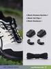 1 Paar No-Tie Schnürsenkel für Sneaker Faulenzer Schnürsenkel Schnalle Schneller Wechsel Einmal ziehen zum Mitnehmen Druckverschluss Einfaches An-/Ausziehen