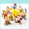 Delightful Set Of 8 Princess Snow White And Seven Dwarfs Action Figures For Kids