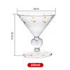 Colourful Dots Glass Hand Embellishment Gem Glass Champagne Wine Cocktail Glass Cup