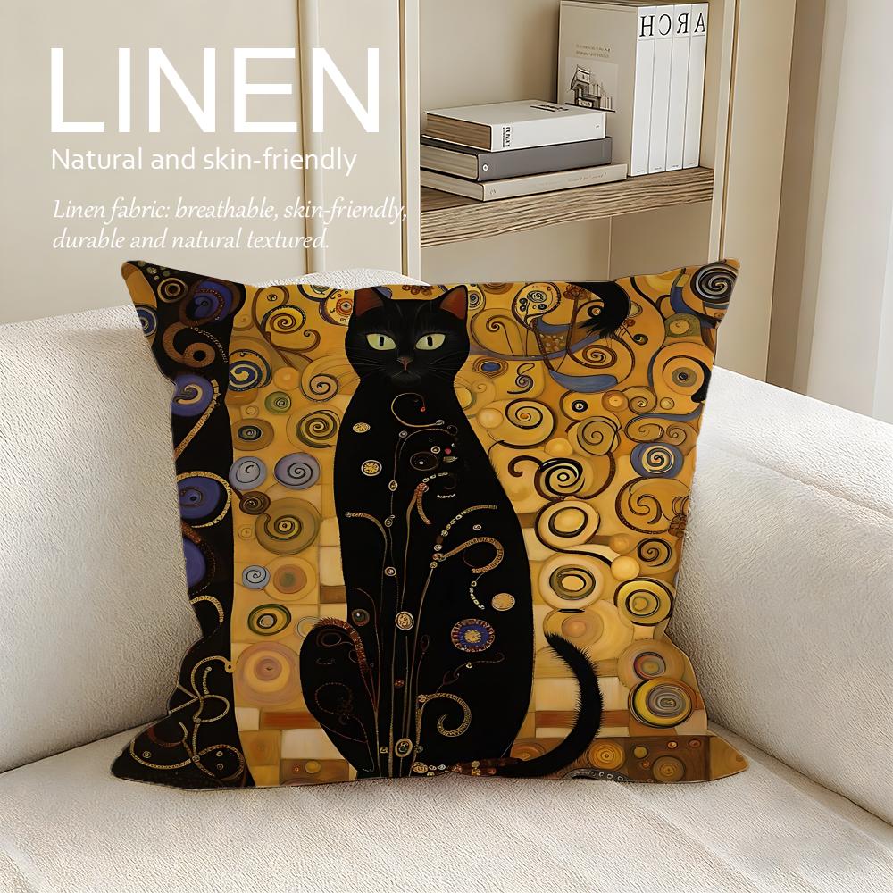 Artist Gustav Klimt Cushion Cover Pillowcase Set Pcs X X Breathable Washable Sofa Cushion Cover