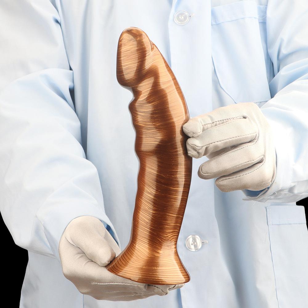 Mixed Color Curved Head Dildo Large Size Butt Plug Anal Dilator Masturbator Sex Toy 18+ Realistic Penis Big Dick