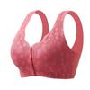 Front Open Full Cup Thin Breathable Gathering Anti Sagging Bra For Middle Aged Women