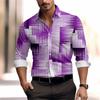 Men's Casual Striped Plaid Lines Are Soft and Comfortable Spring and Summer Button Fashion Design