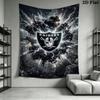 Las Vegas Raiders Wall Tapestry Aesthetic Wall Hanging Printed Fabric Blanket Decorative Tapestries for Bedroom Living Room Home Decor