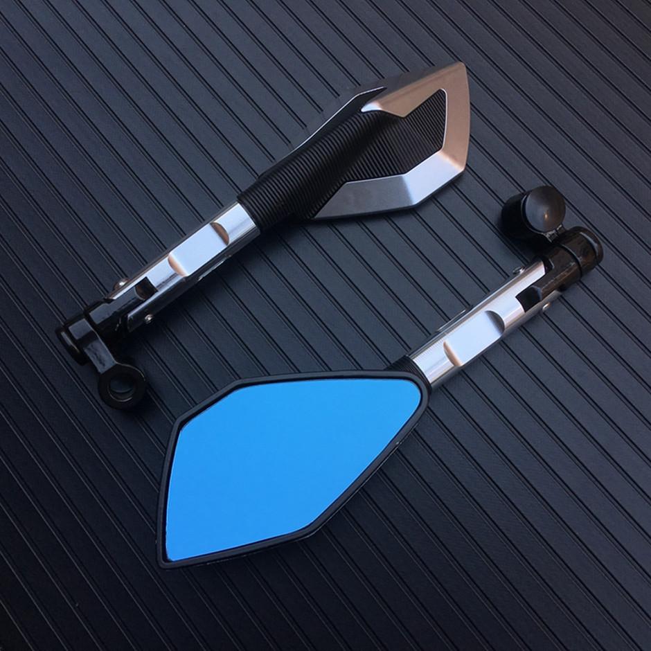 Motorcycle Rear View Aluminum Alloy Side Rearview Mirrors Handlebar Universal for Kawasaki Z900 Z900RS Z800 Z1000 Motobiker ATV