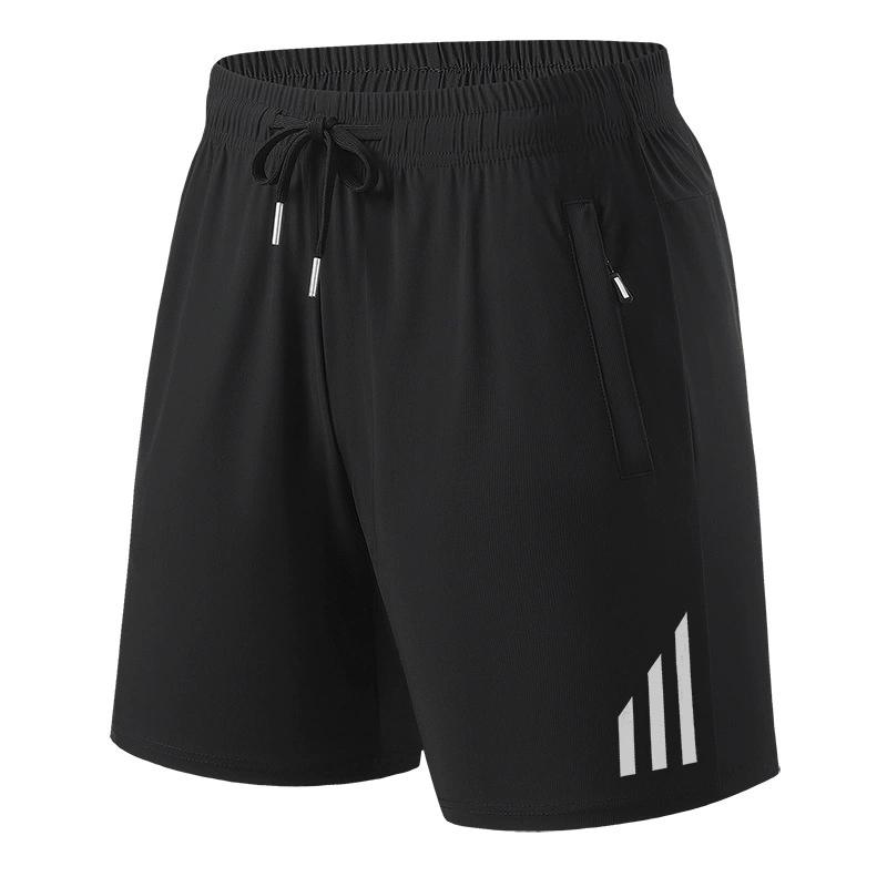 

Летние шорты из ледяного шелка для мужчин, тонкий фасон, быстросохнущий, свободный крой, размер плюс, повседневные спортивные и фитнес-штаны L