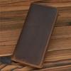 Wallet Men's New Crazy Horse Leather Long Wallet Head Layer Leather Leather Retro Card Bag