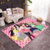 K-on! Group Pose Themed Anti-Slip Rugs - Polyester Home Decor, Suitable for Bedrooms, Living Rooms, Doorways, Studios, and Decorations