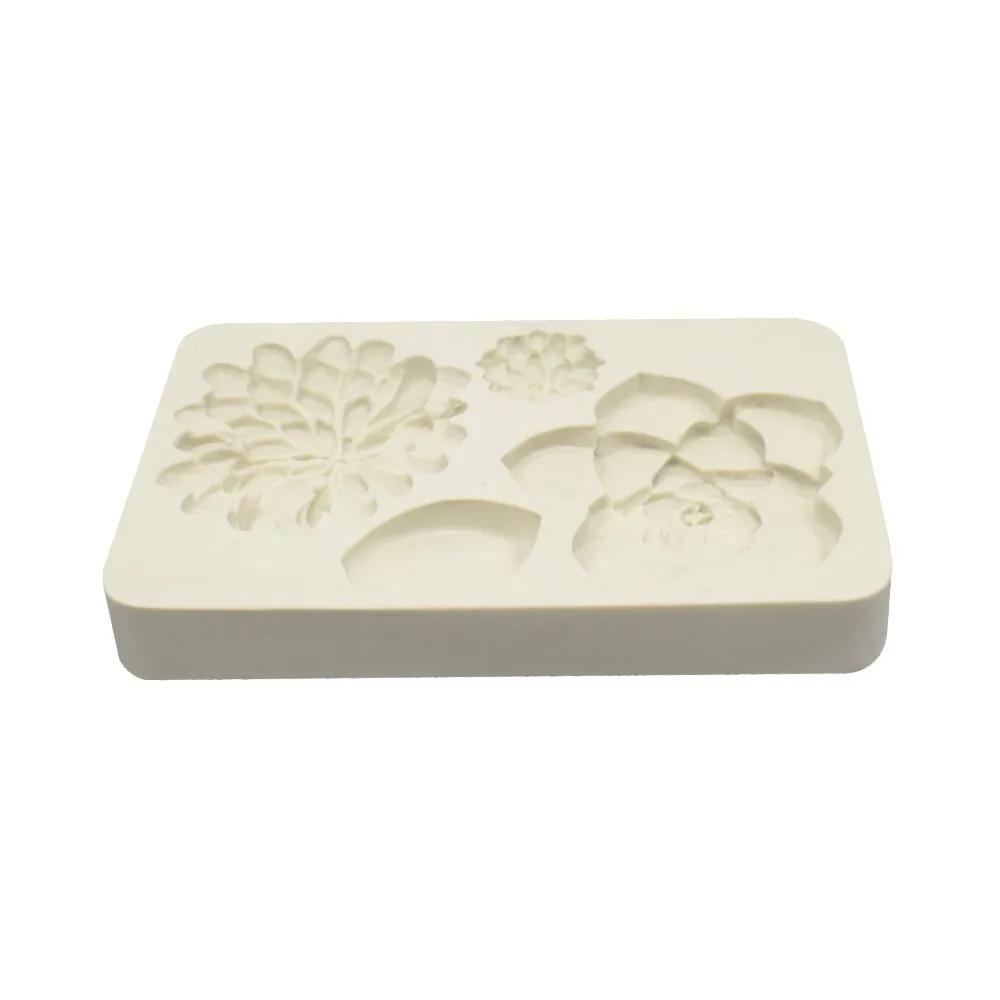 1 Pcs Flower Petals Cakes Molds Silicone Mold Fondant Cake Chocolate Soap Candy Biscuit Sugar Mold Baking Kitchen Accessories