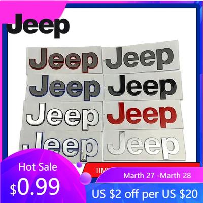 Para Jeep ABS Emblema Frontal de Coche Maletero para JEEP Grand Cherokee Commander Renegade Liberty Compass Patriot Wrangler Tj Jk Decora