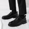 2025 spring and autumn new men's block casual leather shoes men's formal business men's shoes men's English leather Sh