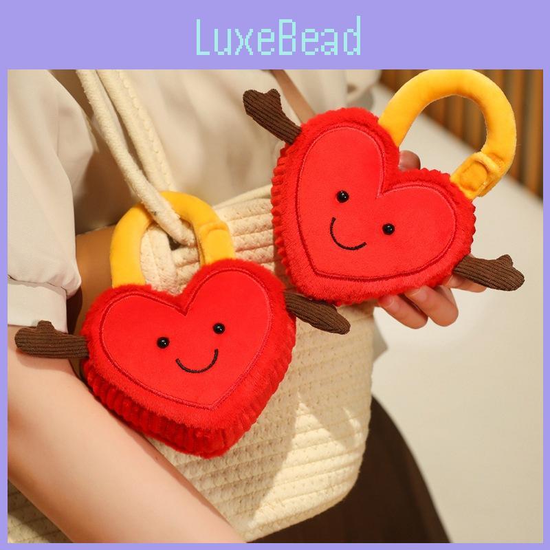 Heart Lock Plush Toy Couple Gift For Valentines Day Romantic Decor