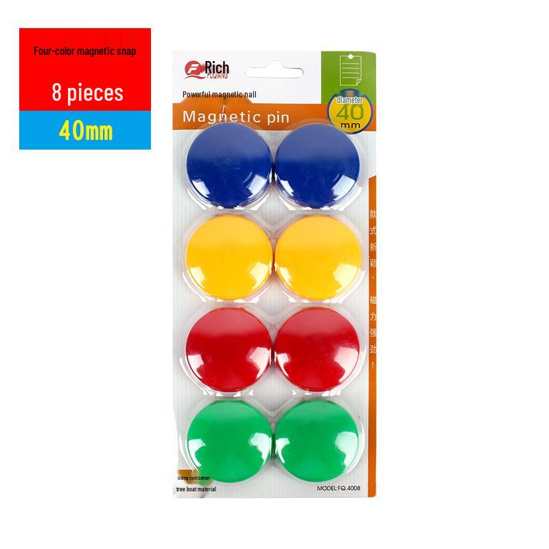 Smiley Face Magnetic Buttons: Colorful, Strong Magnets for Whiteboards & Chalkboards