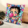 B-Betty B-Boop Cushion Cover Soft Short Plush Pillow Cover Smooth Cozy Texture Aesthetic Cushion Case Home Decor